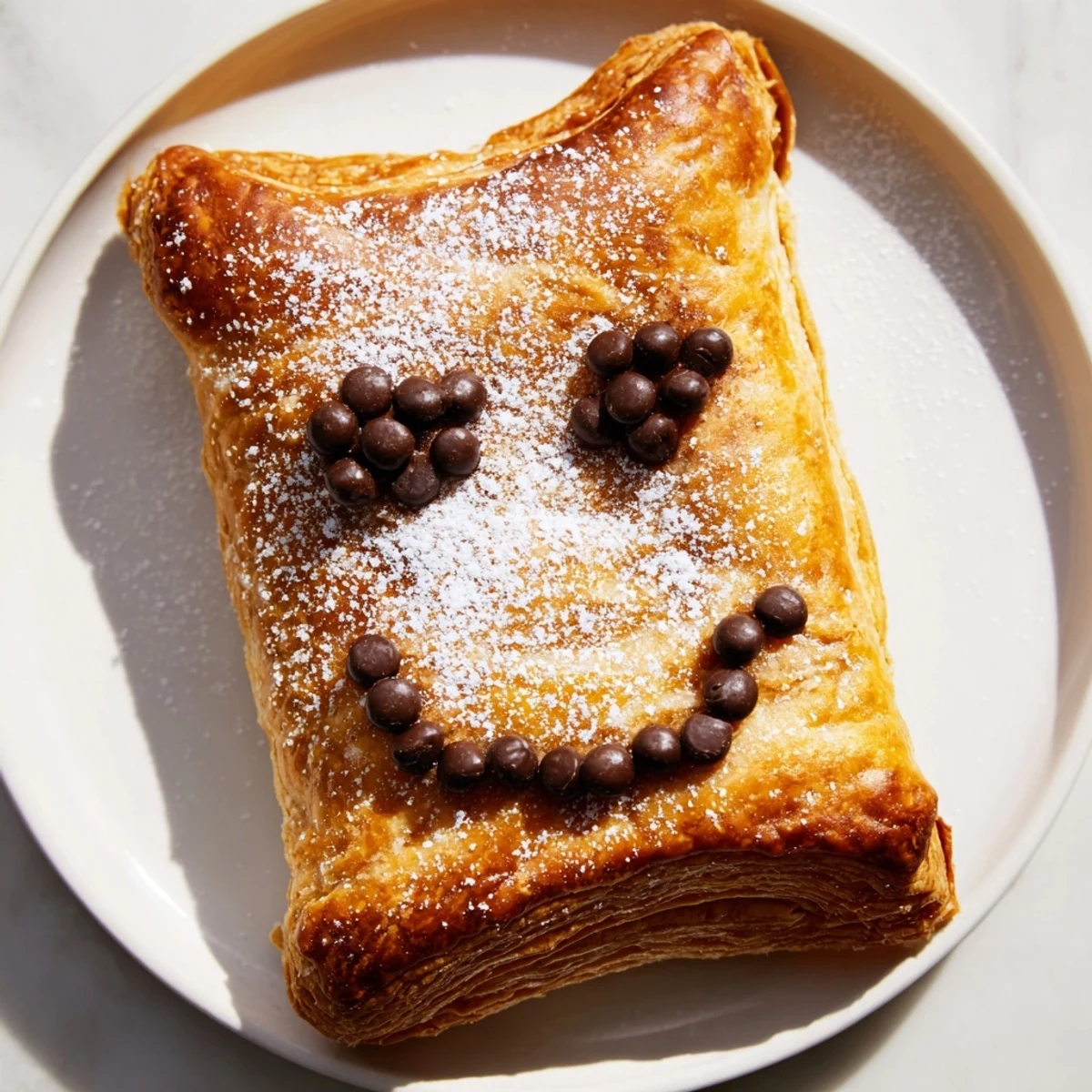 Golden, flaky Sleeping Gingerbread Puff Pastry Pockets, filled with warm, spiced gingerbread, baked to perfection.