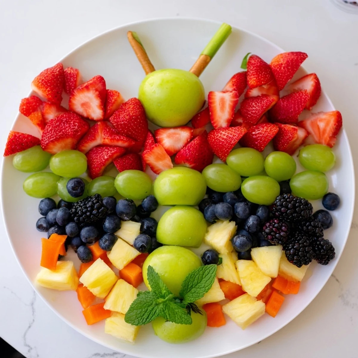 Freshly arranged Butterfly Fruit Tray showcasing a fun, vibrant array of healthy fruit for any occasion.