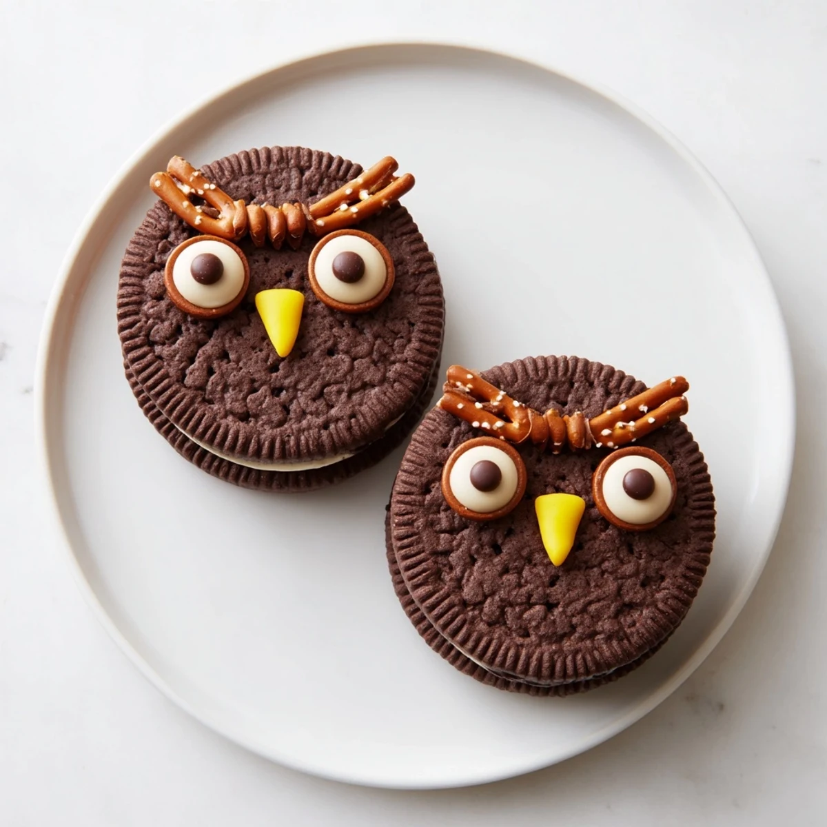 Hoot Hoot Owl-Themed Treat Tray bursting with colorful fruit and sweet owl-shaped desserts ready to enjoy.