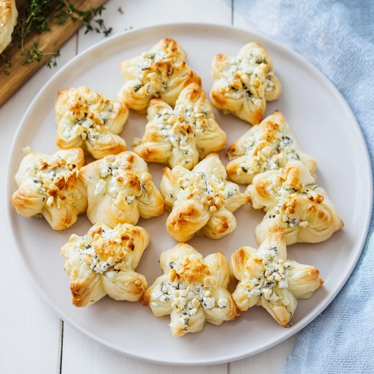 These festive Starry Night New Years Appetizers feature blueberry and brie crostini, sparkling beautifully.