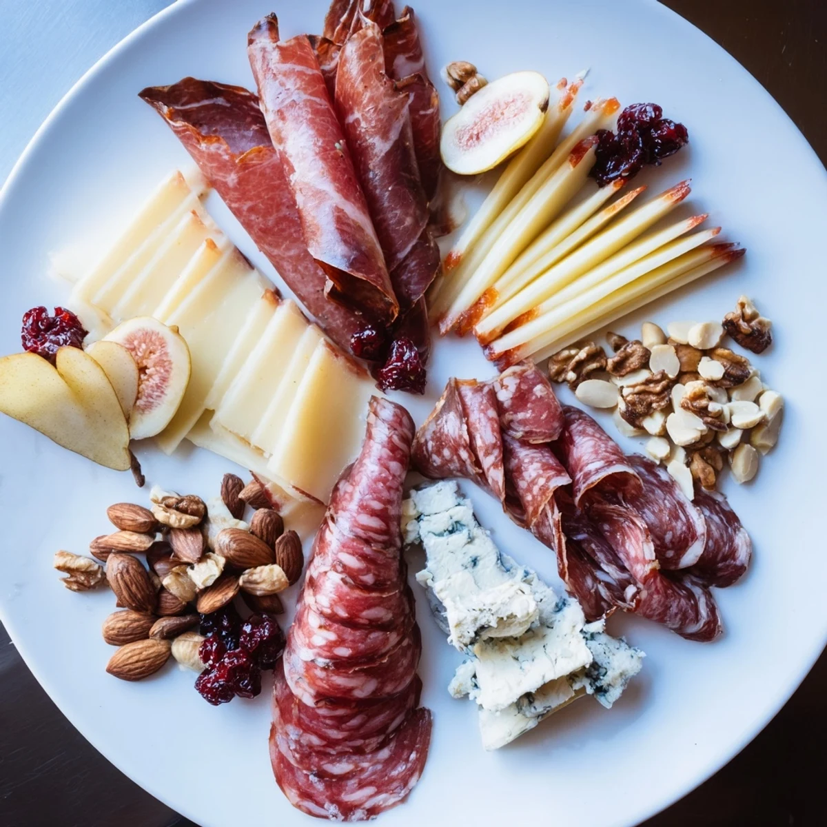 A beautifully arranged Majestic Venison Charcuterie Platter showcasing savory venison alongside cheeses, nuts, and jams.