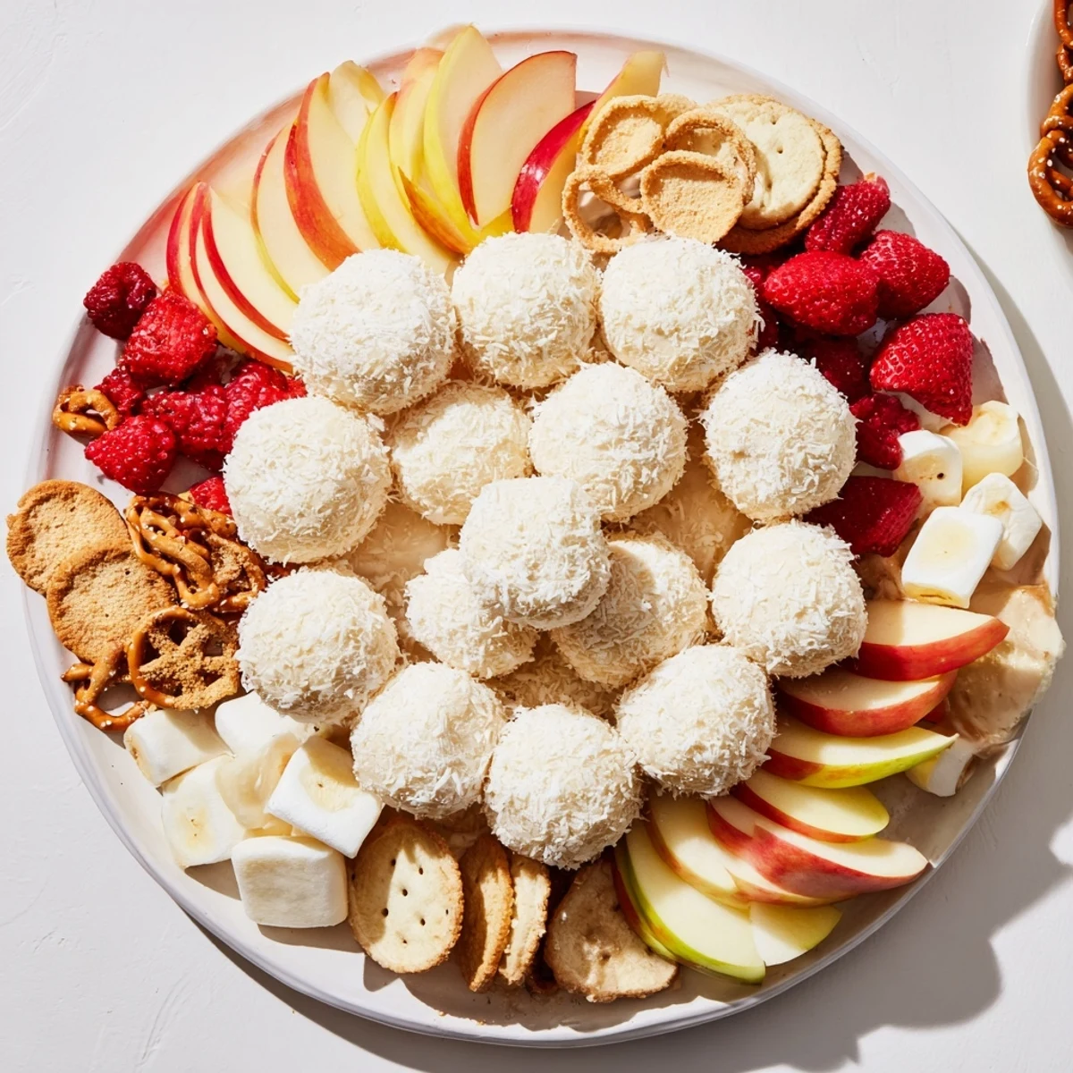 Marshmallow Snowball Dip Platter