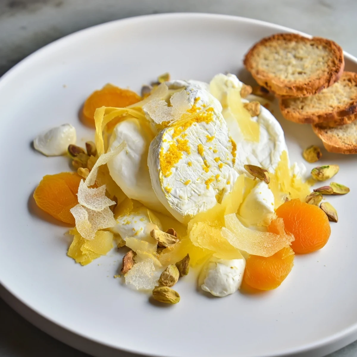 A gorgeous Saffron Silk cheese board: creamy, golden cheeses artfully arranged for elegant gatherings.