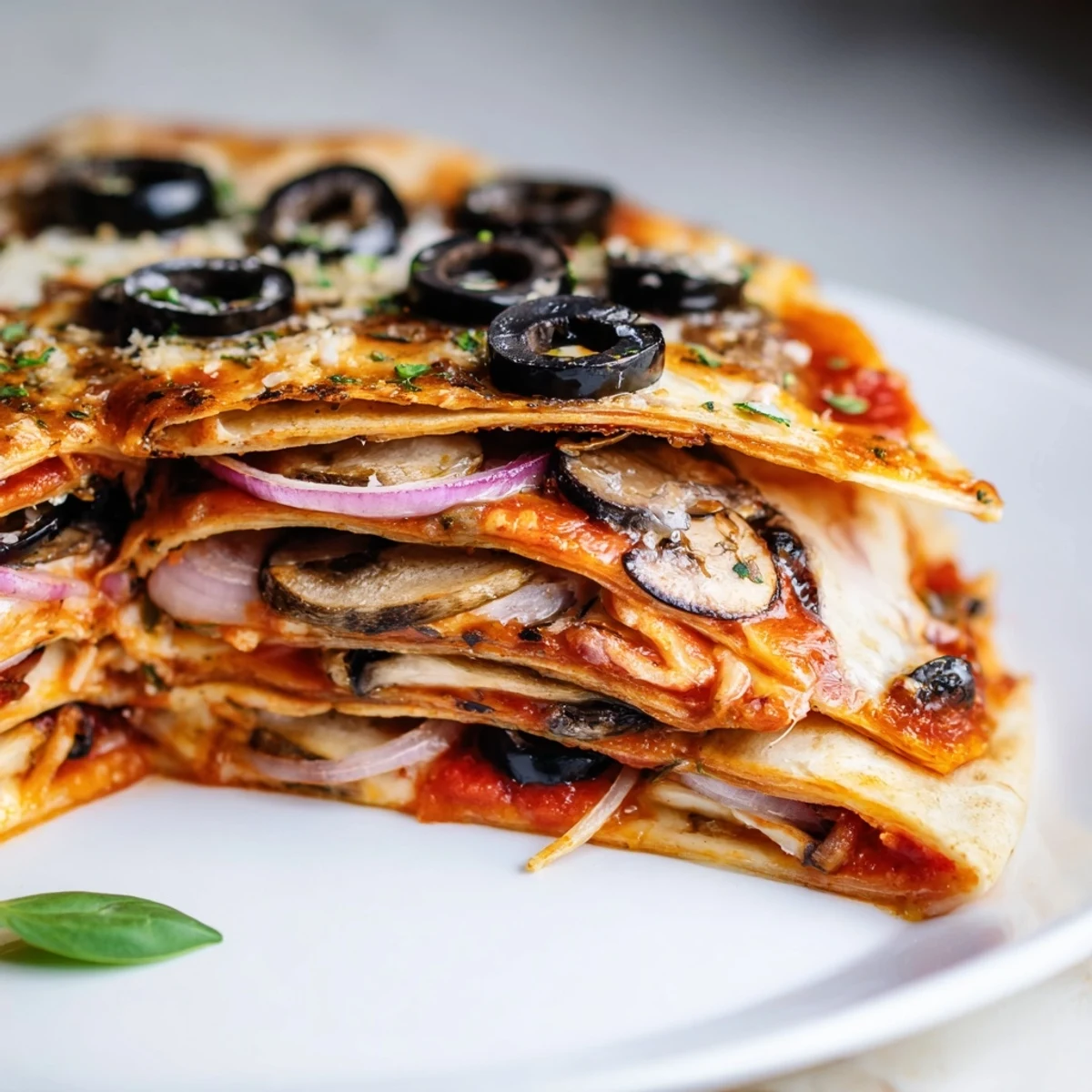 Golden-brown Cheesy Tortilla Pizza Wrap with melted mozzarella and savory pepperoni toppings ready to eat.