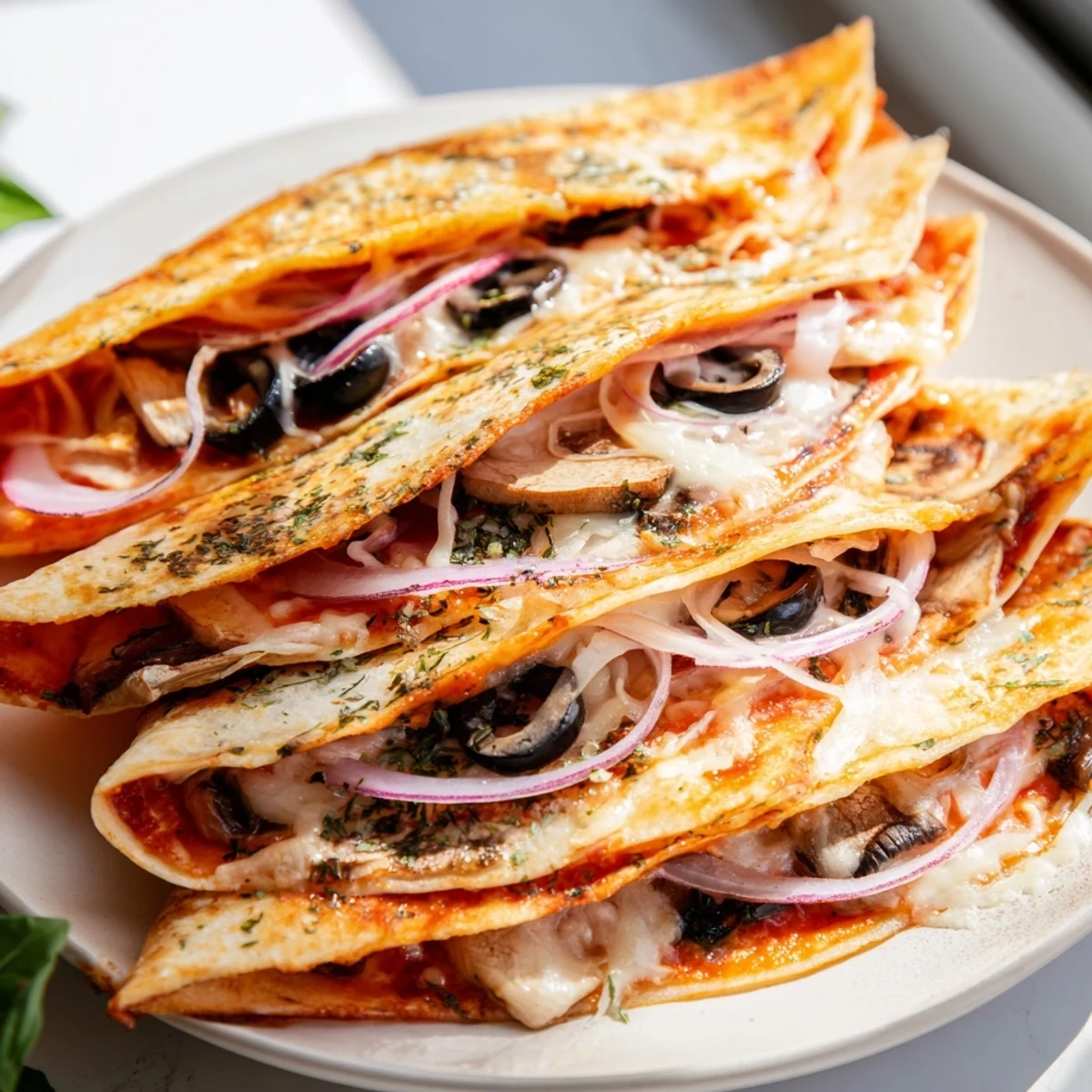 Cheesy Tortilla Pizza Wrap