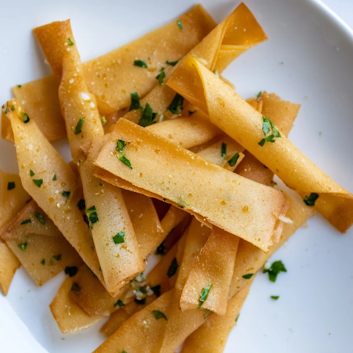 Crispy Garlic Lumpia Chips