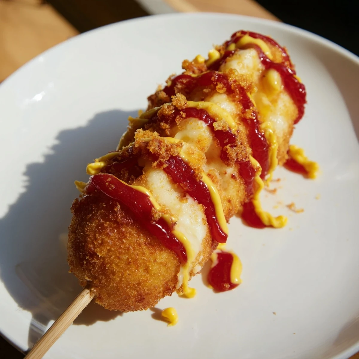 Cheesy Korean Corn Dogs