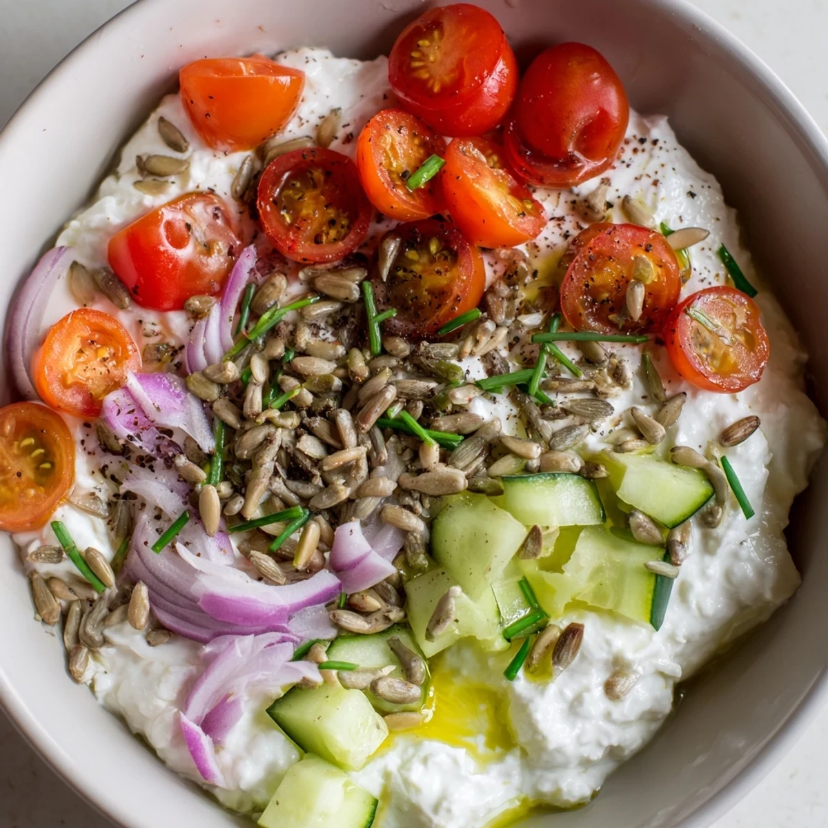 Get ready for a delicious cottage cheese snack bowl, a quick and healthy, high-protein snack option.