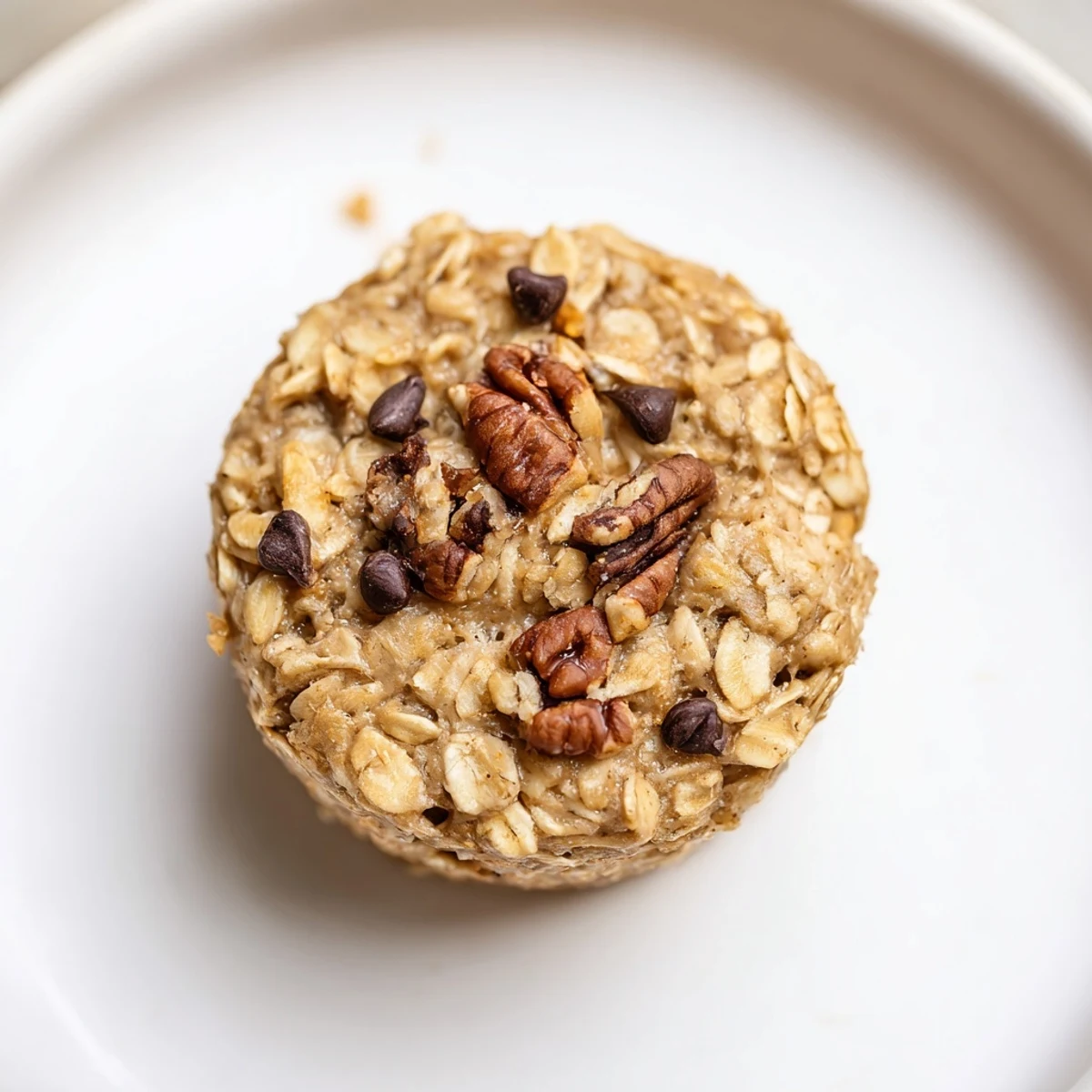 Warm, freshly baked oatmeal cups, showcasing delightful texture and ready to enjoy with a coffee.