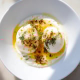 Silky Poached Eggs Yogurt