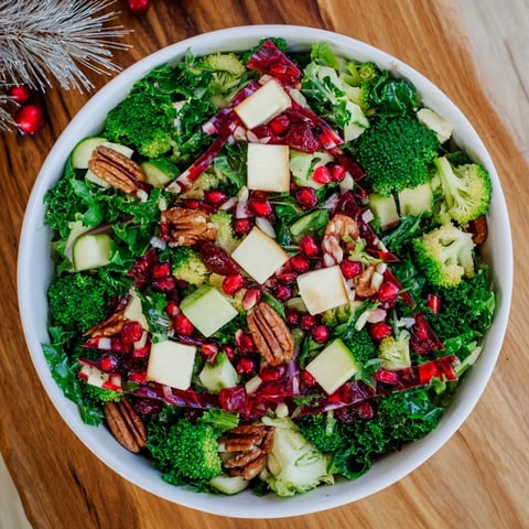 Vibrant Chopped Christmas Tree Salad, a healthy vegetarian salad artfully arranged for the holidays.