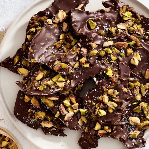 Golden, crispy kataifi and dark chocolate blend in this decadent Kataifi Chocolate Crunch Bark.