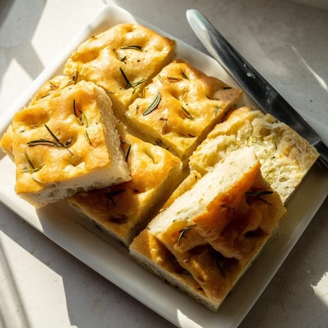 Rustic Italian Focaccia Herbs