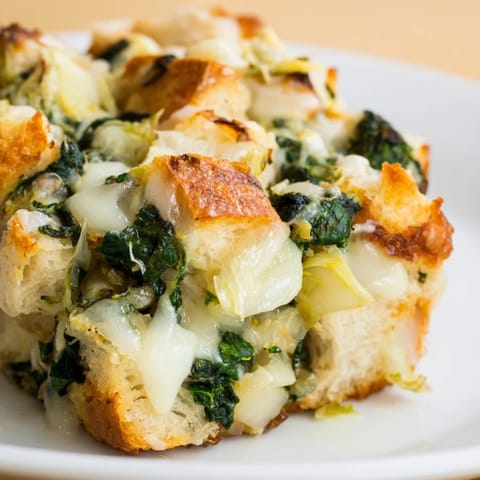 Cheesy Spinach Artichoke Bake