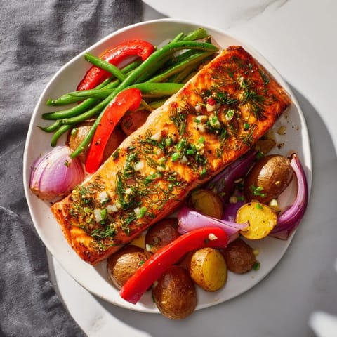 Lemon Herb Salmon Potatoes