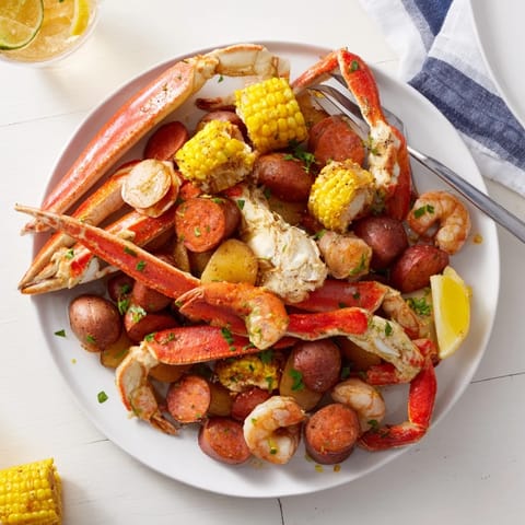 Seafood Boil Crab Shrimp Sausage