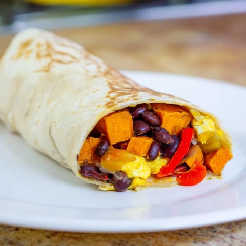 Sweet Potato Black Bean Burrito