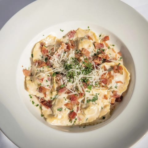 Olive Garden Ravioli Carbonara