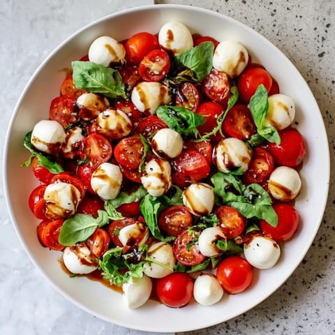 Mozzarella Pearls Arugula Salad