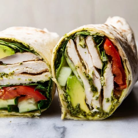 Chimichurri Chicken Salad Wrap
