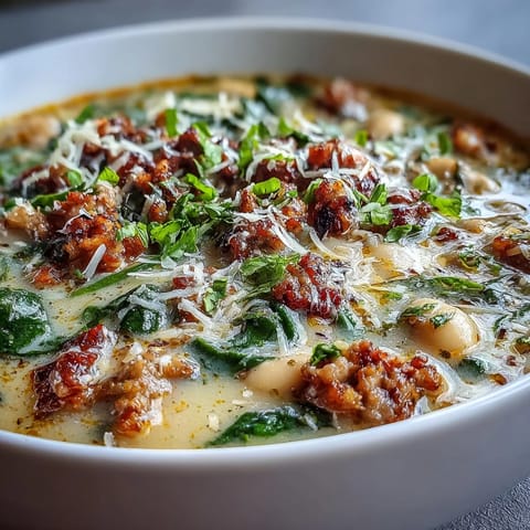 Creamy Tuscan White Bean Soup