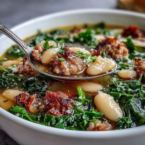 Italian White Bean with Kale and Sausage