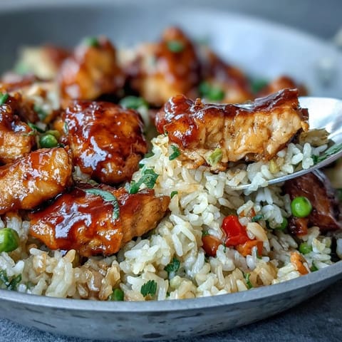 Bold Honey BBQ Chicken Rice