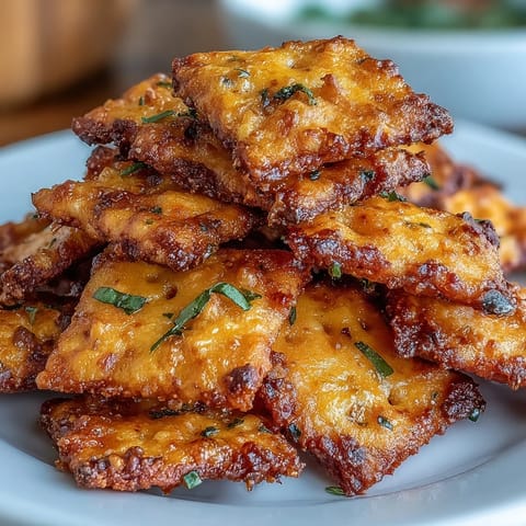 Crispy, tangy sourdough Cheez-Its with jalapeño kick and smoked paprika depth, perfect for game day or movie nights.
