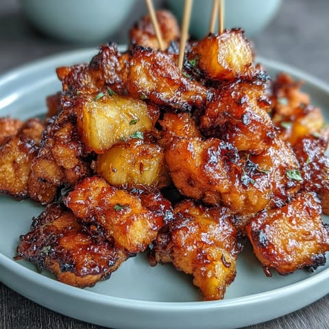 Air Fryer Chicken Pineapple Bites