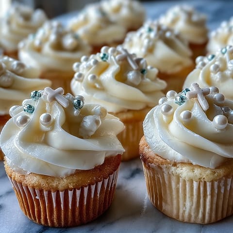 Mini First Communion Cupcakes