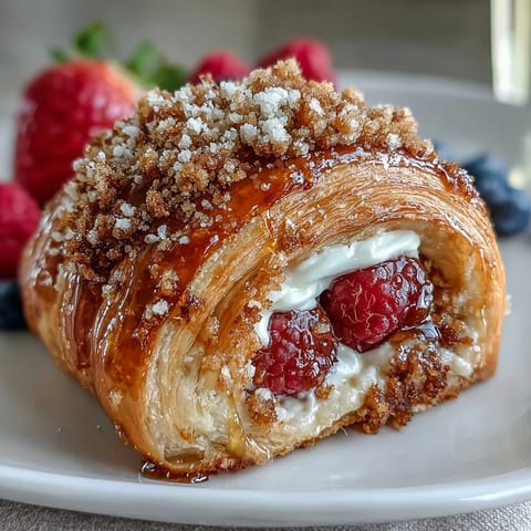 Elegant spread of assorted pastries, juicy fruits, and champagne mimosas, perfect for celebrating Mothers Day in style.  