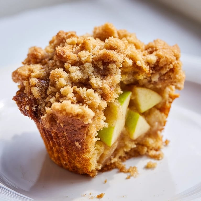 Fluffy apple muffins speckled with apples, ready to be enjoyed, with a warm cinnamon aroma.