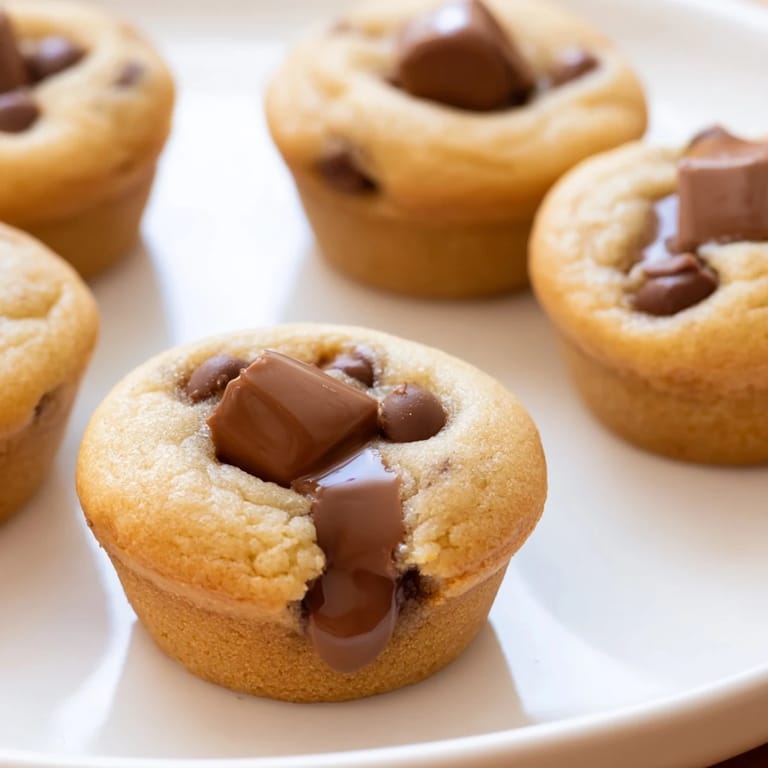 Warm and decadent, these delicious air fryer gooey cookie cups offer a delightful chocolate experience.