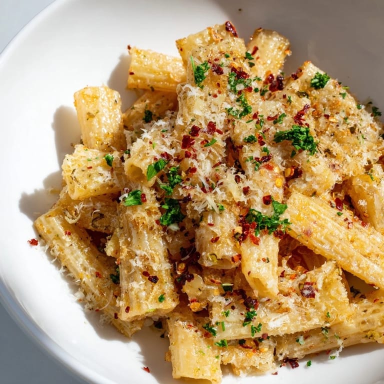 Oven-baked Spicy Lemon-Parmesan Pasta Chips offering a zesty, cheesy flavor paired with a spicy kick.