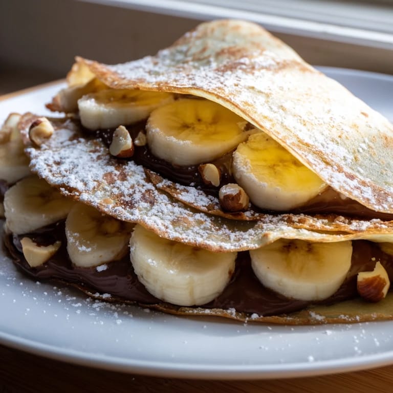 Warm, gooey Nutella melts enticingly inside this easy Banana Nutella Wrap, ready to be enjoyed!