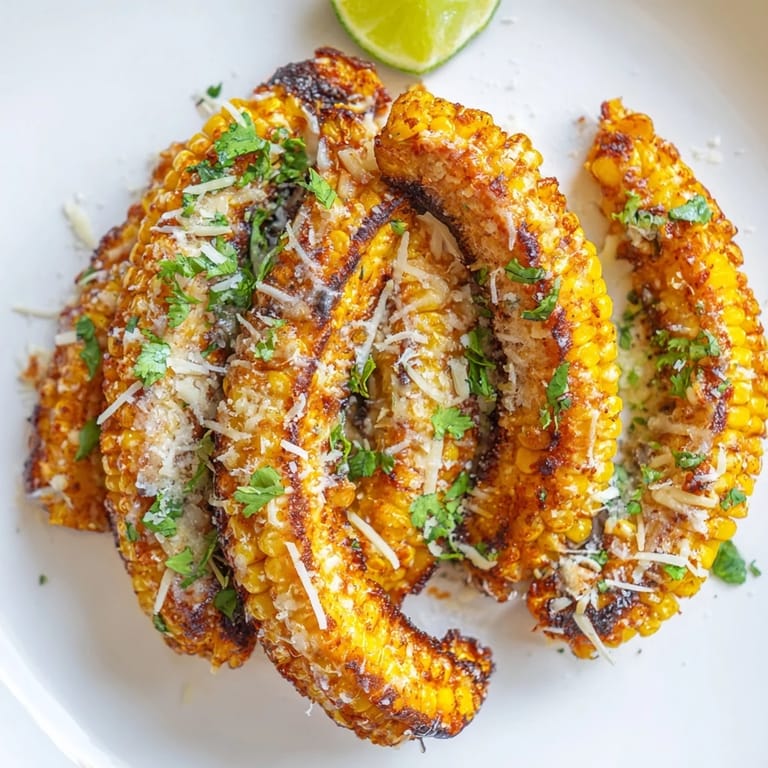 Cheesy Corn Ribs arranged on a baking sheet, brushed with smoky spices and loaded with bubbly Parmesan and Monterey Jack cheese.