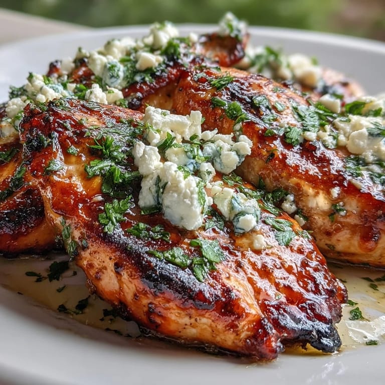 Juicy Greek Chicken with Lemon and Feta plated alongside a crisp Greek salad, ready for a delicious dinner. 