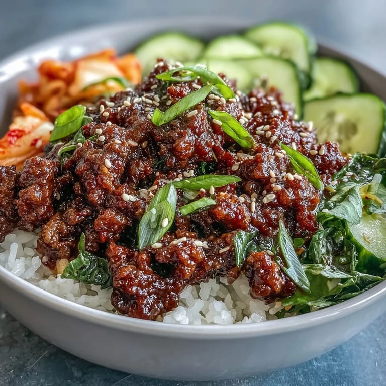 Julienned carrots and edamame add crunch to this Korean ground beef bowl.