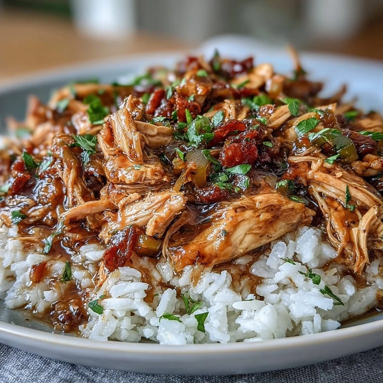 Savory Mississippi chicken rice bowls featuring slow-cooked chicken, pepperoncini, and ranch seasoning, perfect for gluten-free meal prep.