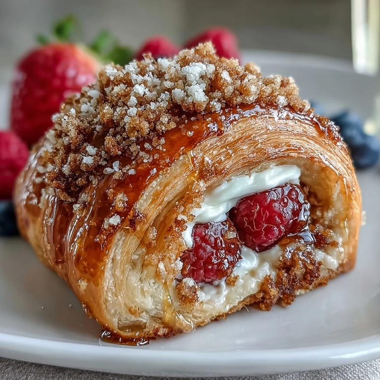 Elegant spread of assorted pastries, juicy fruits, and champagne mimosas, perfect for celebrating Mothers Day in style.  