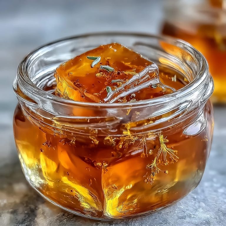 Bright dandelion jelly with fresh lemon and honey, ideal for topping yogurt, pancakes, or as a unique dessert glaze.