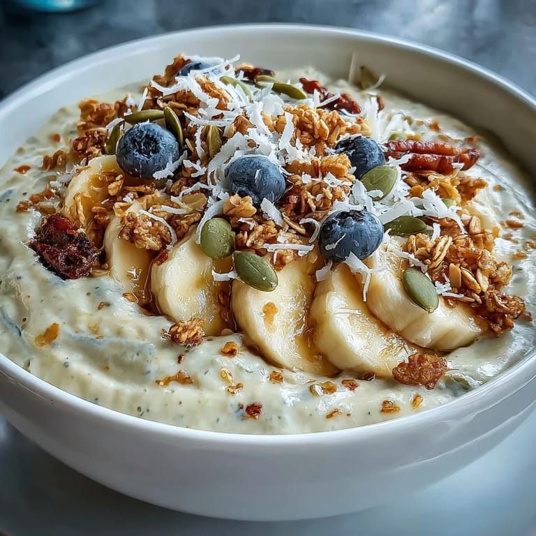 A thick and delicious high fiber smoothie bowl, ready to fuel your morning.