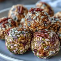 Wholesome energy balls with oats, honey, and sunflower seeds—nut-free, chewy, and perfect for on-the-go snacking.