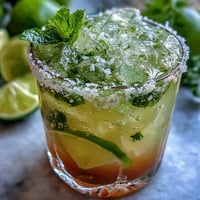 Cinco de Mayo Margarita Mocktail with Lime and Salt Rim, a refreshing non-alcoholic citrus drink in a salt-rimmed glass, perfect for festive celebrations.
