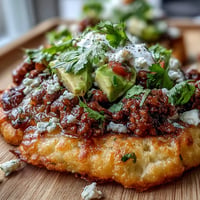 Fluffy cloud bread tacos filled with savory ground beef taco meat and fresh zesty pico de gallo for a gluten-free meal.  